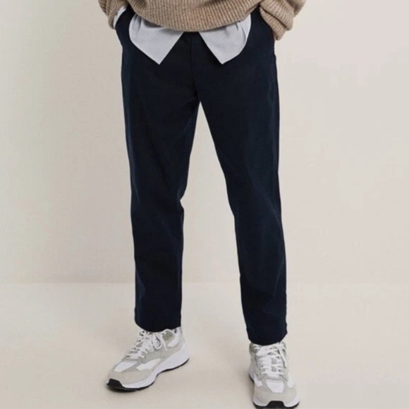 Zara Other - NWT Zara Men’s Carrot Fit Chino Pants Navy Blue Size 34